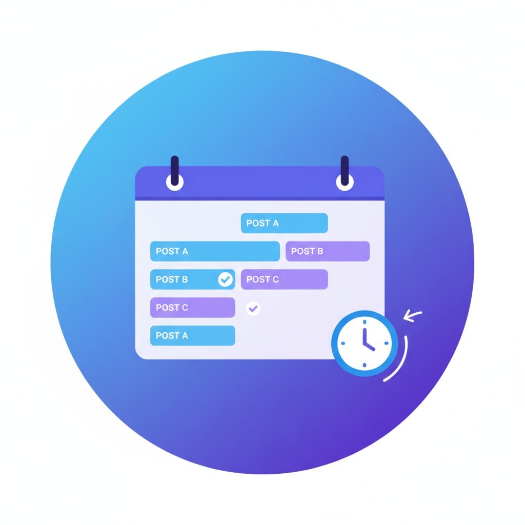 Content calendar planning and scheduling