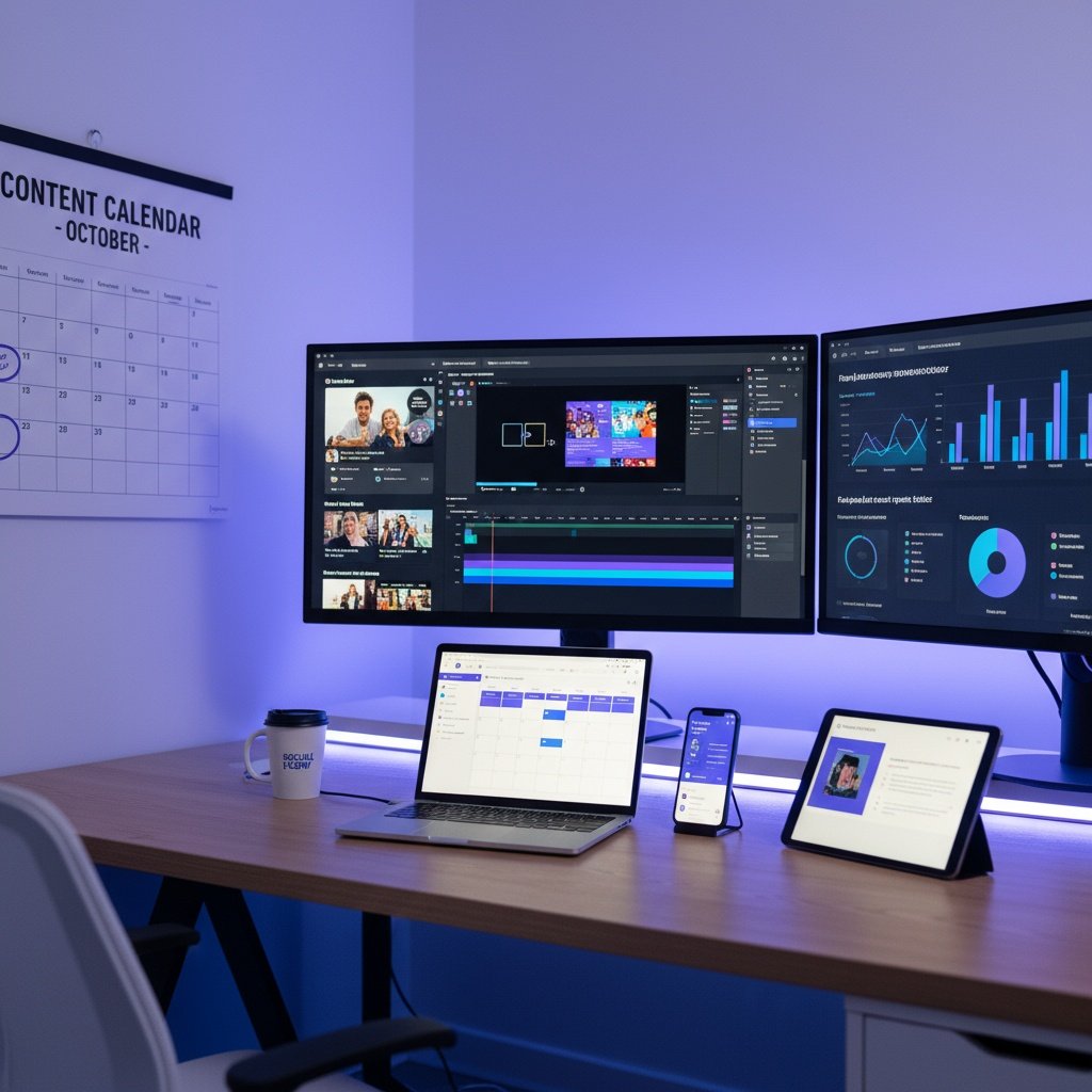 Professional social media management services and content creation